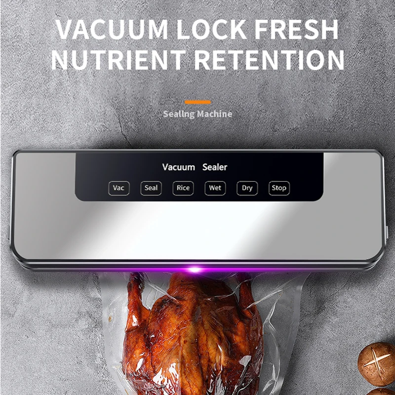 Electric Vacuum Sealer Icebox Food Tidy Up Sealed Package Storage Food Keep Fresh Kitchen Cooking Tools 65KPA Large Suction