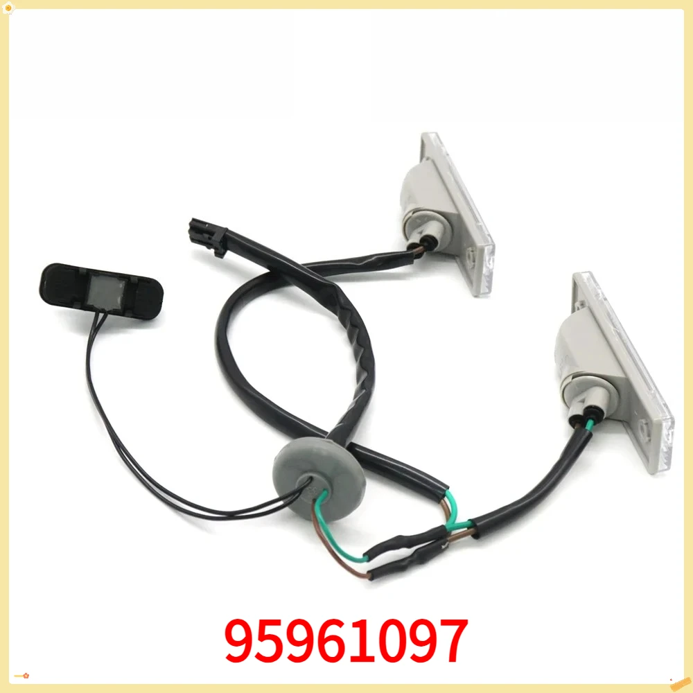 NEW Rear Car License Plate Light Lamp W/ Trunk Release Switch Lock Tailgate Lid Button 95961097 For Chevrolet Cruze Orlando