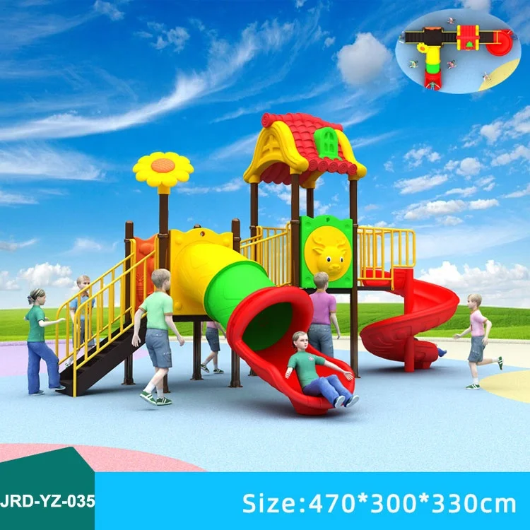 شرائح لعب الأطفال ومرافق الملاهي ومعدات الملعب الخارجية #4