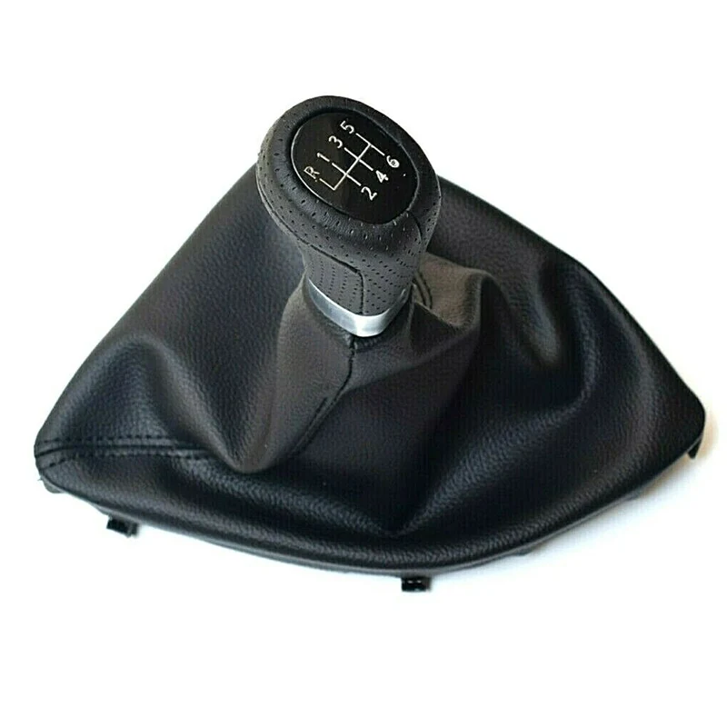 5 6 Speed Gear Shift Knob For BMW E81 E82 E87 E88 Head Lever Stick Shifter Gearstick Gaiter Boot Cover Kit Left Hand Driver