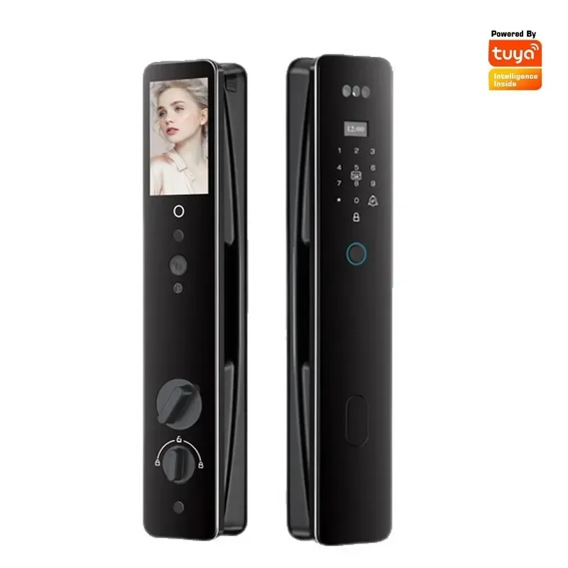 3D Smart Lock Facial Recognition Cat Eye Automatic Electronic Fingerprint Home Anti-theft Door Lock