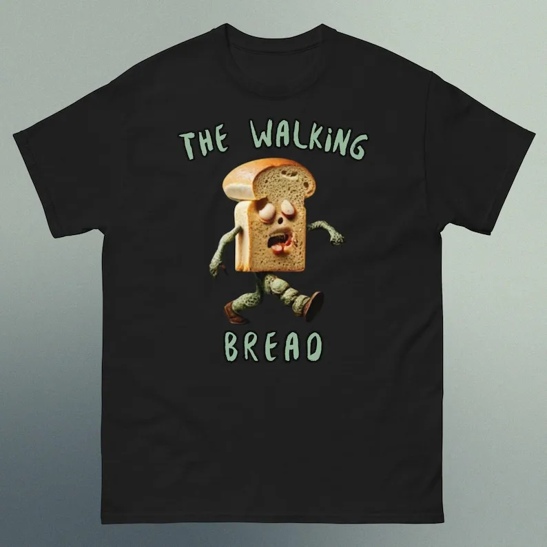 Zombie Spin-off Unisex Shirt - Walking Bread Design