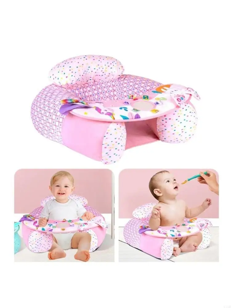 N1HB أريكة قابلة للنفخ لتعلم الطفل للجلوس 6-36 أشهر محمولة ومريحة