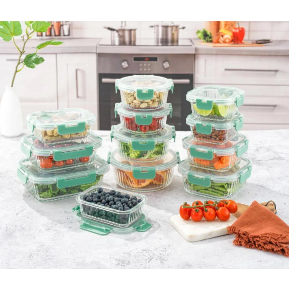 

Glass Storage Containers With Leakproof Lids