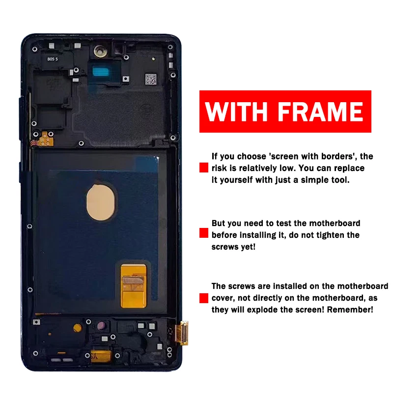 SM-G780F SM-G781B Premium Lcd For Samsung S20 FE 4G/'5G Display Touch Screen Digitizer Panel Assembly With Frame