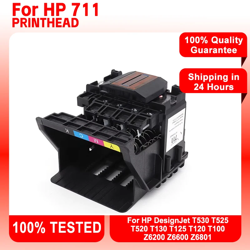 

Печатающая головка для HP 711 для HP DesignJet T120 T520 T125 T130 T525 T530 Z6200 Z6600 Z680 C1Q10A, замена печатающей головки