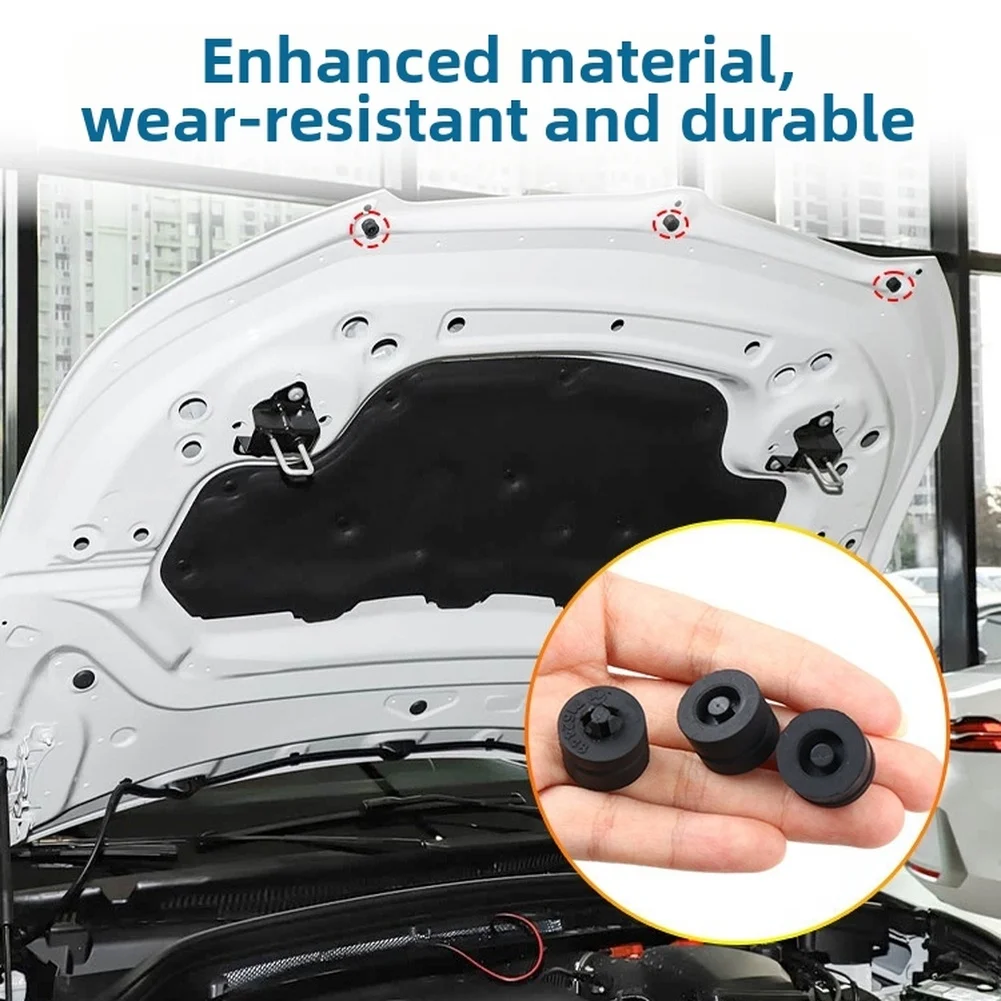 for X Series and For 1 3 5 6 7 for 8 Series Compatible Hood Bumper Rubber Pad Providing Consistent Shock Absorption Performance
