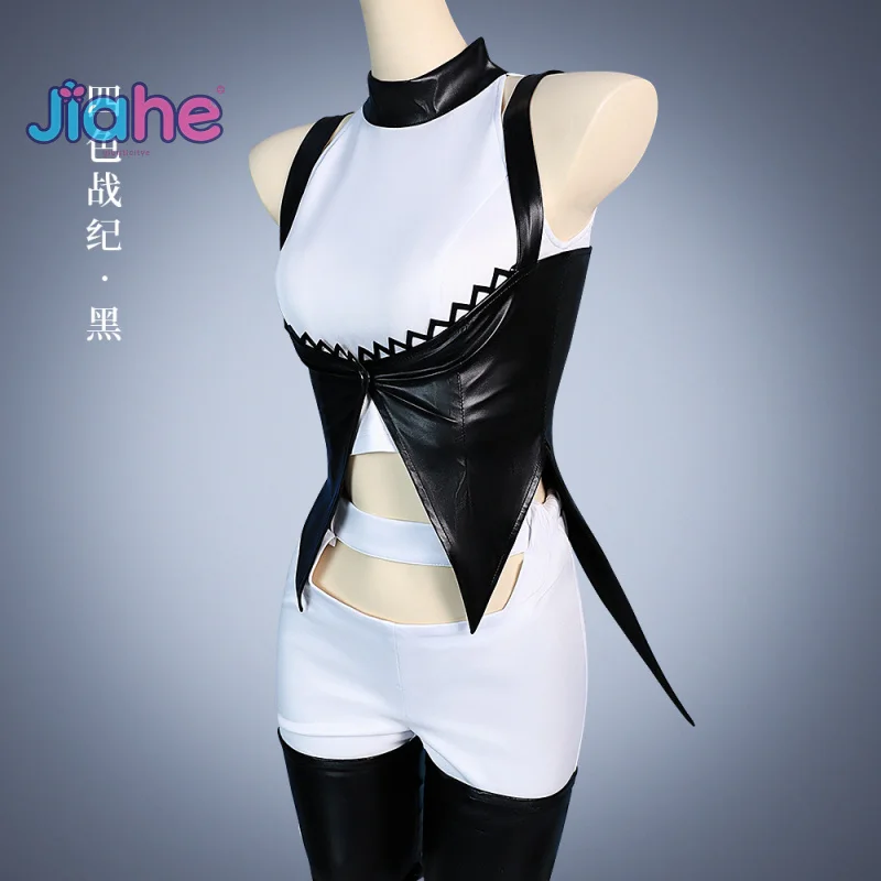 Anime Blake Belladonna cosplay costume Leather jacket pants headwear leg set prop set Halloween new women's sexy uniform - view 3