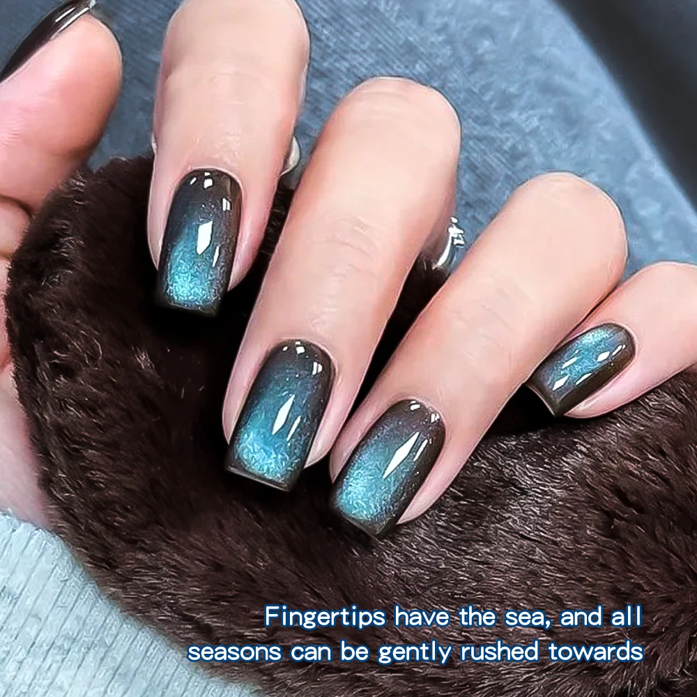 Kania 5 مللي 2025 موضة جديدة القط العين هلام طلاء الأظافر البرتقال الزجاج لون البحر المغناطيسي التدرج الخريف والشتاء مسمار الفن لوازم