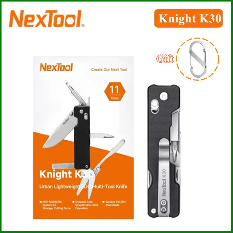 

Nextool 11 In 1 Pocket Knife K30 Multi-tool Knight EDC Knife Outdoor Folding Knife Mini Portable Folding Scissor File Hand Tools