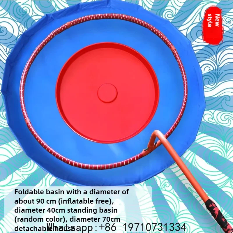 

New Bubble Show Props Set for Performance, Magic Bubble Tool for Blowing Large Bubbles, Red Cloth Tub for Enchanting Shows