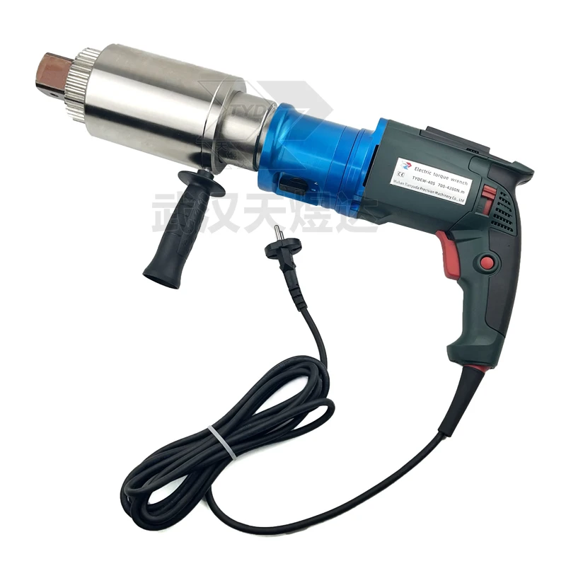 Two Speed Design Interchangeable 10000Nm Industrial Grade Straight Handle Digital Electric Torque Wrench