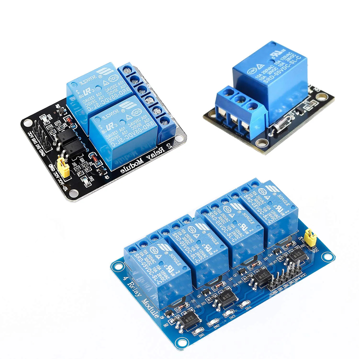 

1 Channel 2 Channel 4 Channel DC 5V Relay Module with Optocoupler Low Level Trigger Expansion Board Compatible with Arduino R3 M