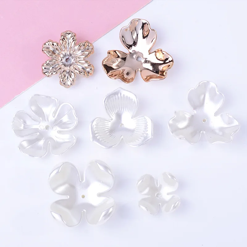 

100Pc set direct supply imitation shell pattern DIY jewelry bridal fan hair accessories headgear material wholesale