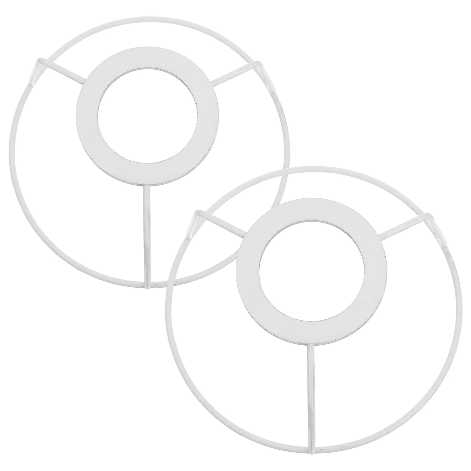 

2Pcs E27 DIY Lampshade Frame Metal Lamp Shade Cage for Pendant Table Lamp Holder Lighting Accessories Table Light Shade Frames