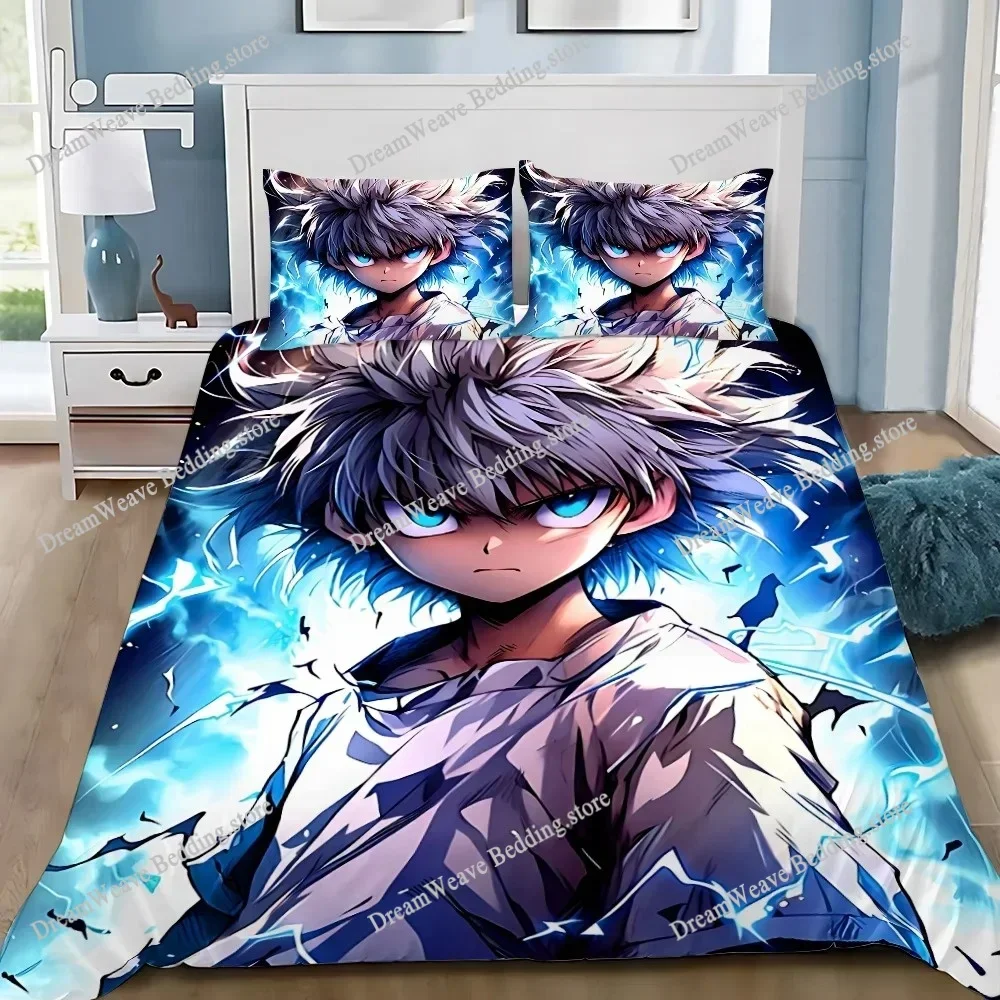 Anime Hunter X Hunter Bedding Set Cartoon Duvet Cover Quilt Cover Japanese Manga Home Textiles Bedroom Decor Home Textileextile9