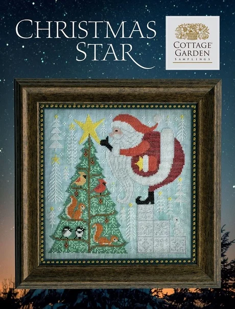 Christmas Tree Embroidery Cross Stitch Kits, DIY Needlework, Cotton Canvas, High-Quality Craft, 32-32