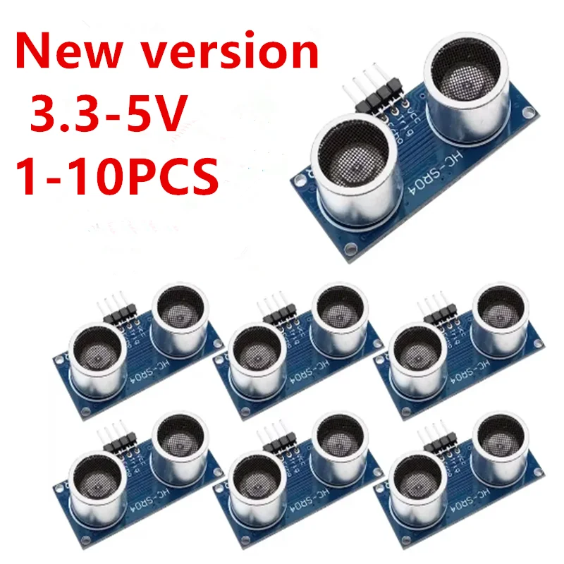 10-1PCS HC-SR04P HC-SR04 Ultrasonic Ranging Module Ranging Sensor Module 3-5.5V Wide Voltage Performance Is Stronger