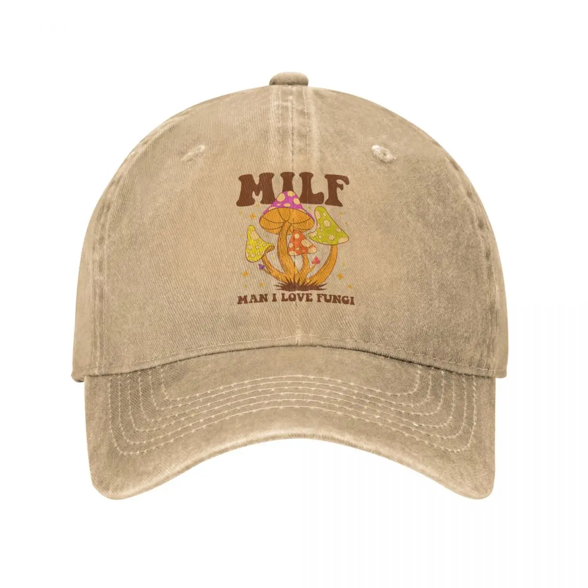 Pure Color Dad Hats Man I Love Fungi Women's Hat Sun Visor Baseball Caps MILF Peaked Cap