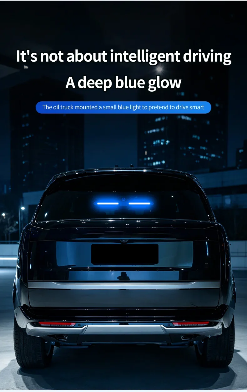 Solarbetriebene Auto-LED-Warnleuchte mit Saugnapfhalterung, ohne Verkabelung, für die Heckscheibe, Stroboskop-Blitzlicht, Sicherheits- und Dekorationslampe. – Detail 9