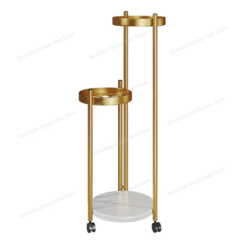 

Эстетичная современная дизайнерская подставка для цветов в гостиную, на балкон, легкая роскошная передвижная подставка для растений, мебель для дома