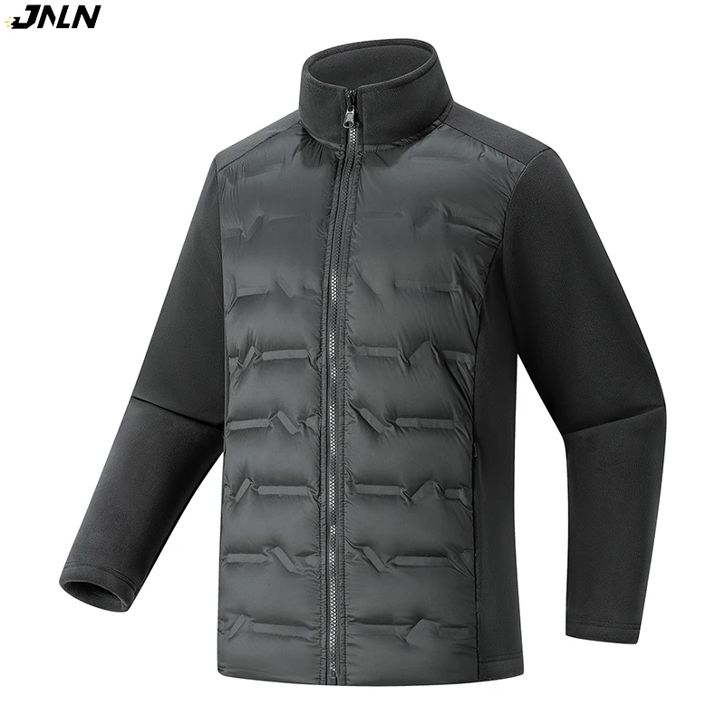 

JNLN Men's Women's Winter Fleece Jacket Unisex Warm Duck Down Jacket Outdoor Windproof Windbreaker Hiking Camping Climbing Coat