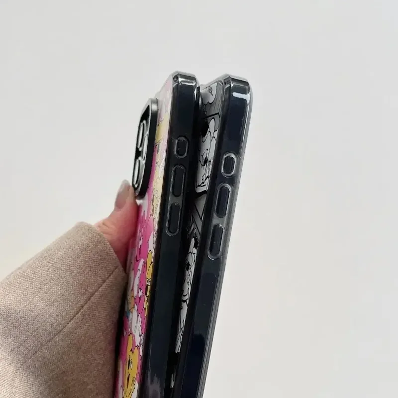Акриловый чехол для телефона с милым мультяшным котом, чехол для IPhone 11 12 13 14 15 Pro Max, чехол для IPhone 15 ProMax
