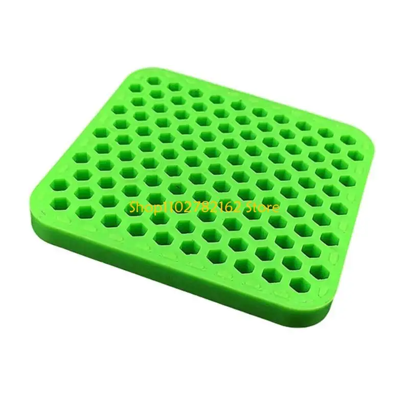 

547B Storage Plate Organizers Tool Repair Tool Threaded Head Chuck Silicone Storage Board Replacement Head Organizing Plate