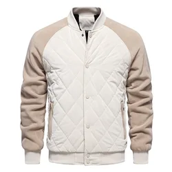 Men's Fleece-Padded Padded Jacket Autumn Casual Rotator Sleeves New Style Comfortable Outerwear for Men