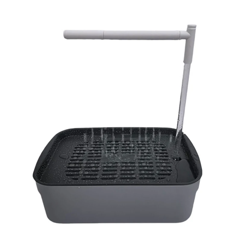 Parrots Bathing Tub, Auto Pumping Bird Fountain, Adjustable for Bird Pet J0MC