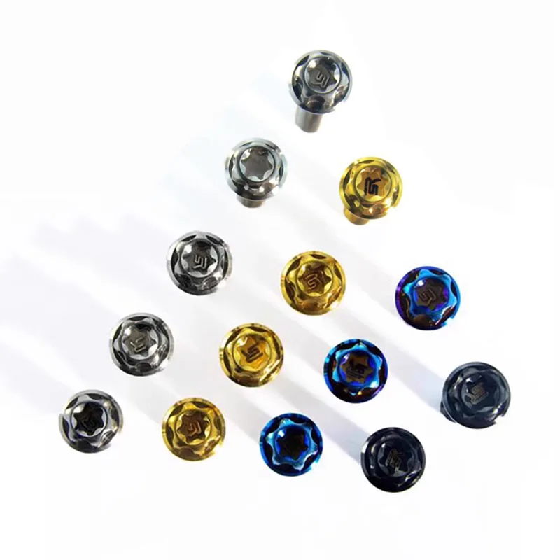 1Pcs Titanium Bolt M6 M8 M10 M12 Torx Flange Head for Motorcycle Modification Decoration Length 10mm-90mm