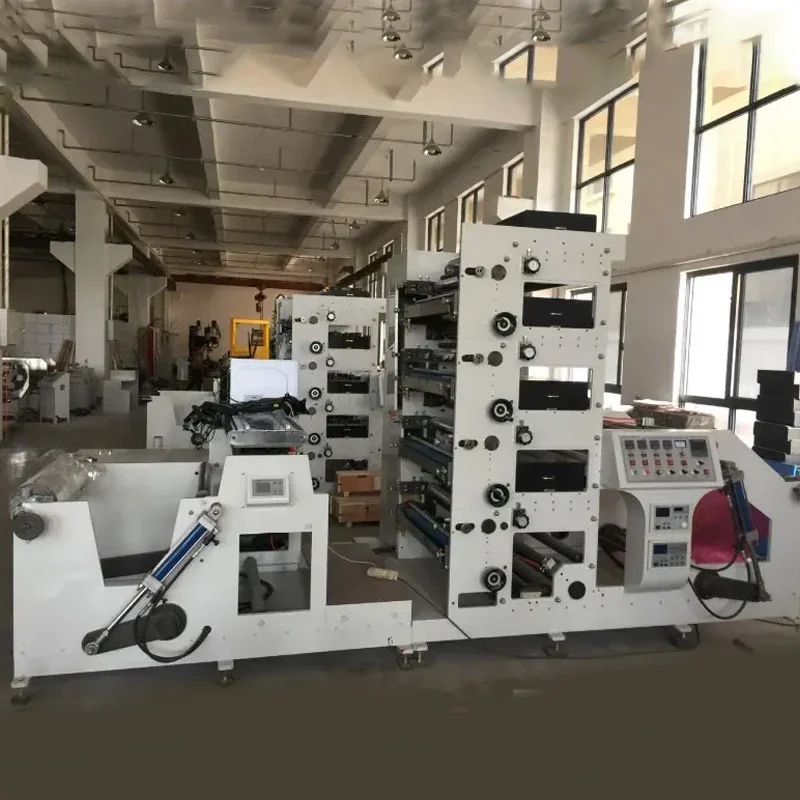 China Supplier 4 Color Paper Cup Printing Press Machine Multifunctional Blank Paper Fan Die Cutting Printer Production Line