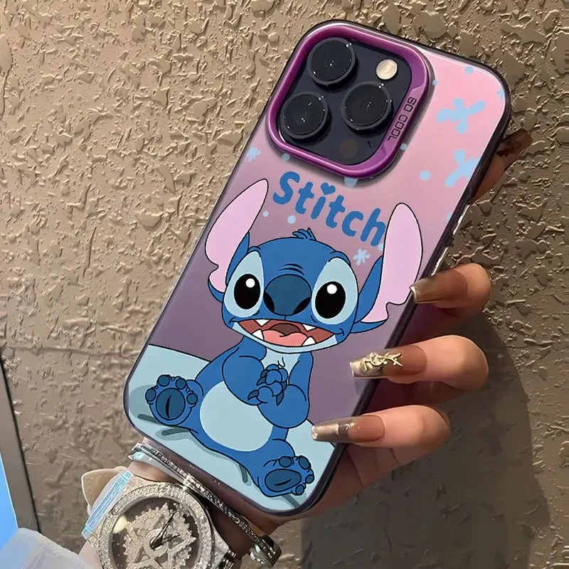 NOWOŚĆ Etui na telefon Stitch Funny Cartoon do iPhone 14 13 11 12 15 Pro Max 7 8 Plus XR XS MAX Y2K Anti Fall Lovely Case Cute