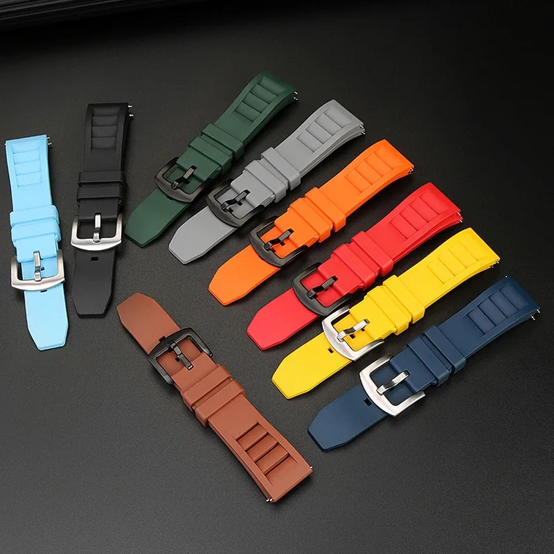 Modified High Quality Fluororubber Watchband For Casio DW5600 DW-5600 GW-B5600 GW-M5610 GA 110 100 120 GA2100 Series waterproof