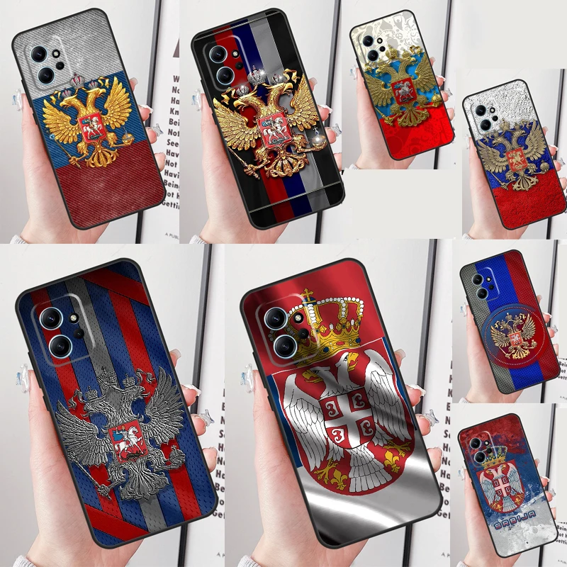 روسيا العلم الروسي شعار غطاء ل Xiaomi Redmi ملاحظة 14 13 برو 12 11 9 10 9S 10S 11S 12S Redmi 14C 10C 12C 13C حالة