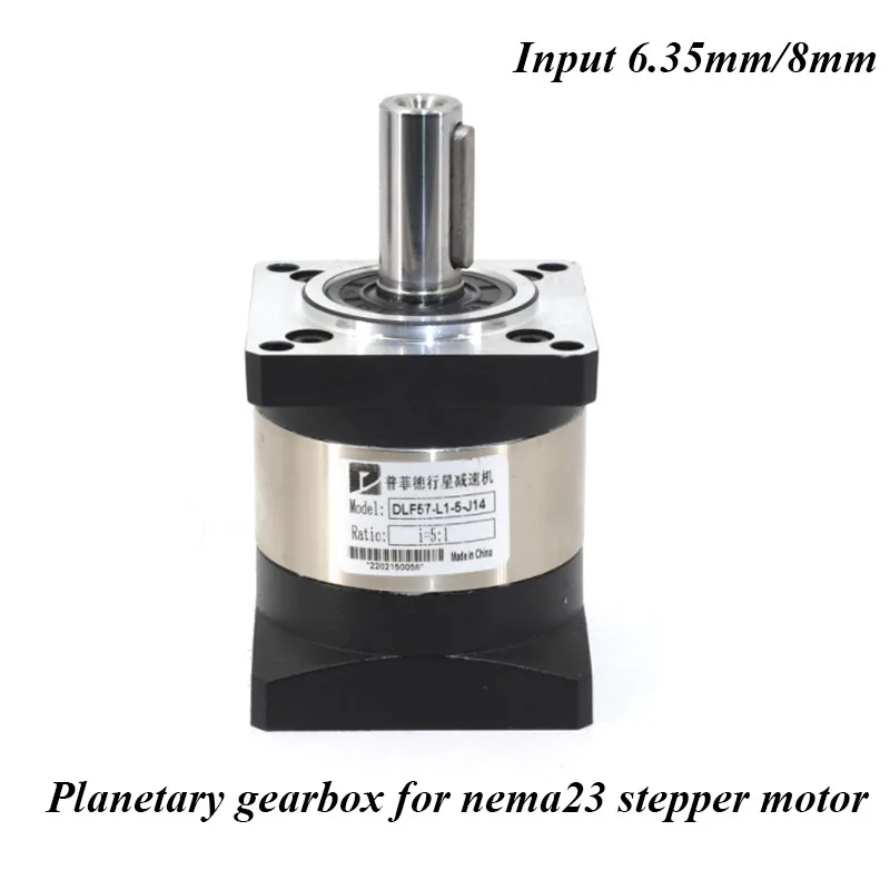 High Precision Planetary Reduction Gearbox for Nema23 Stepper Motor Backlash ≤ 12 arc minutes Input Hole 6.35mm/8mm 3D CNC