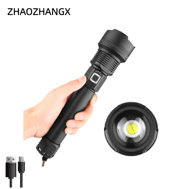 

Фонарь ZHAOZHANGX: мощный, перезаряжаемый, долговечный, для использования на улице, с дальним лучом, водонепроницаемый, многофункциональный, ударопрочный.