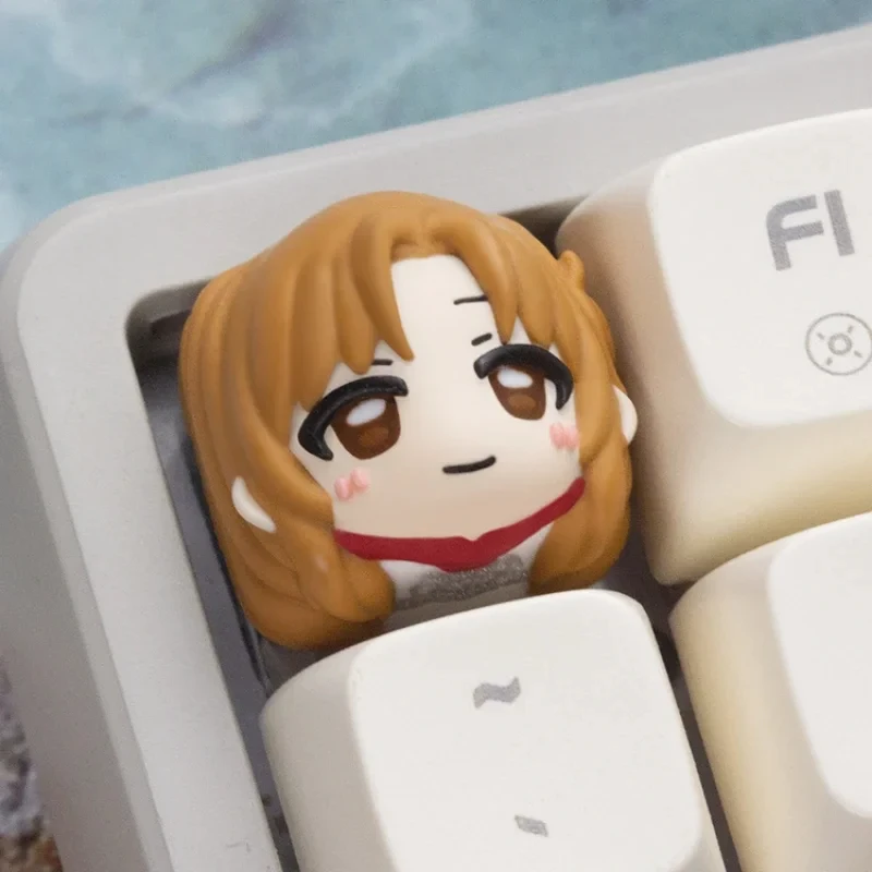 

Anime Keycaps Sword Art Online SAO Yūki Asuna Custom Keycaps for Mechanical Keyboard Caps Artisan Keycap PC Gamer Holiday Gifts