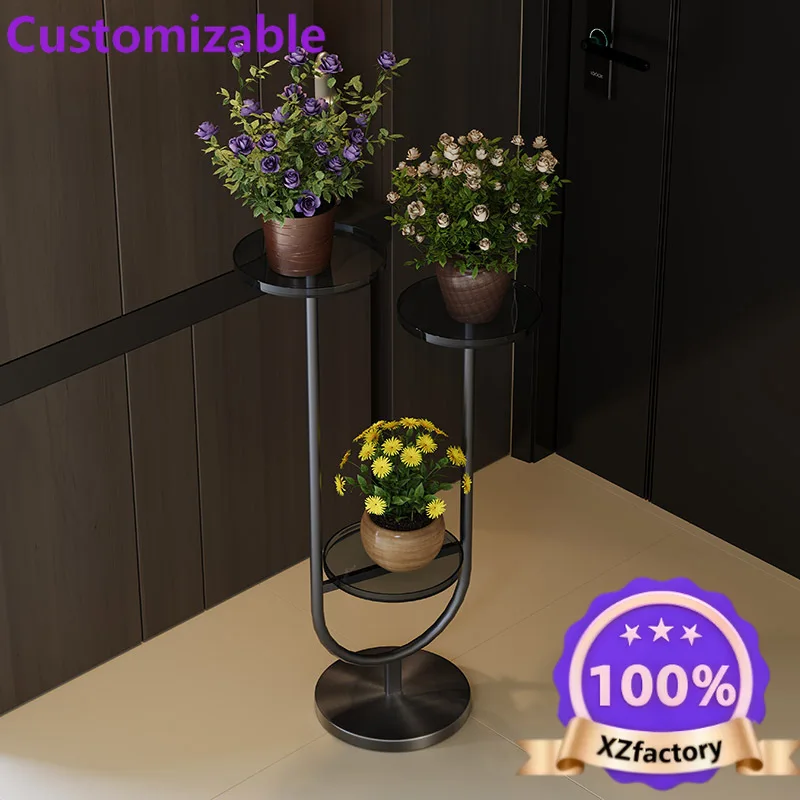 Factory Direct 2026 Flower shelf, living room floor-to-ceiling balcony shelf, multi-layer indoor flower pot bracket, plant shelf