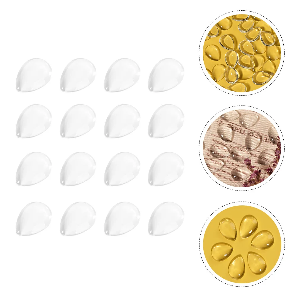 

100 Pcs Nail Color Chart Heart Acrylic Polish Shelves Clear Sample Marble Display Tips Hearts Card Glass Tester Gems