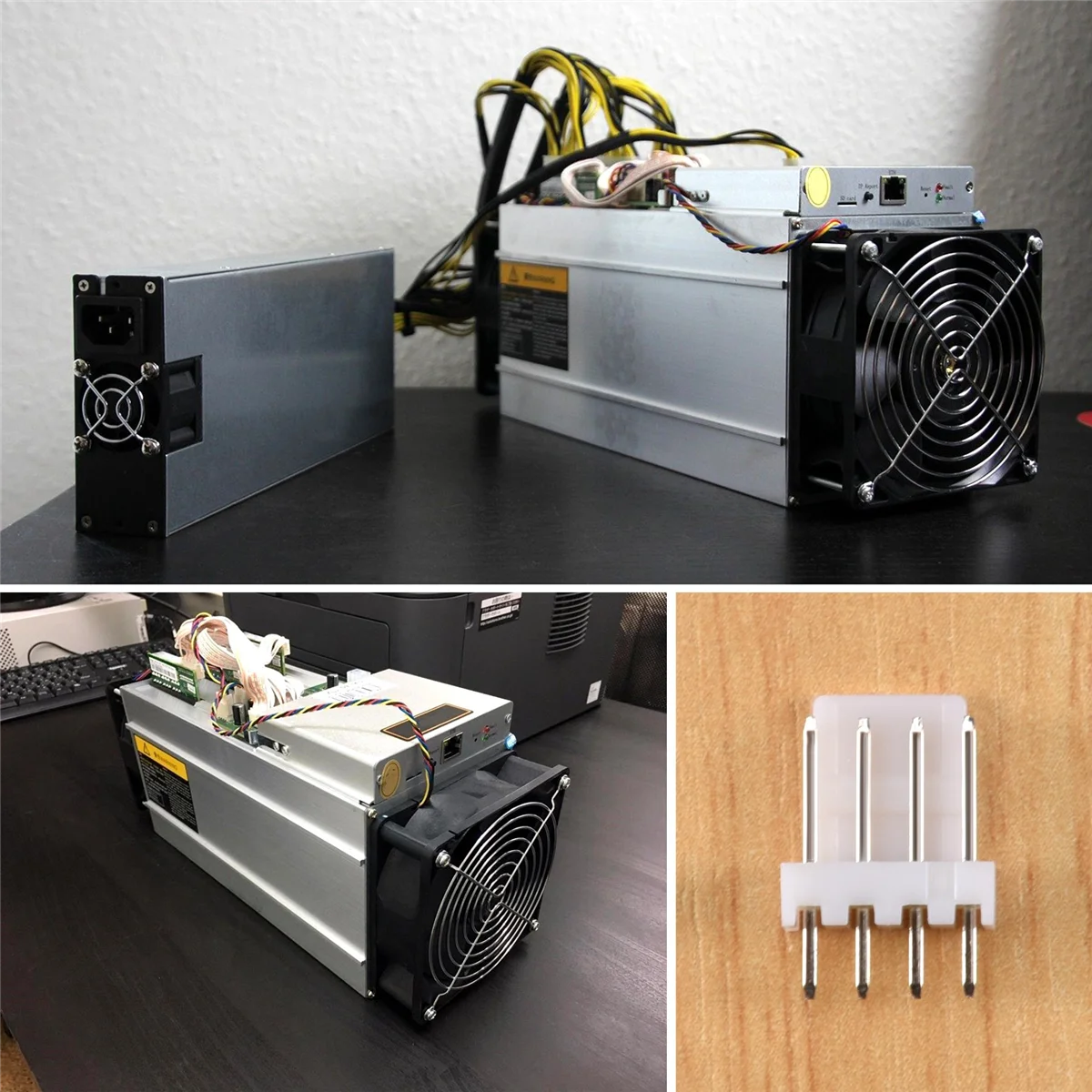 Connecteur de ventilateur KF2510 pour ASIC Miner Antminer S9, Z9, Z15, L3 +, DR3, stéroïdes T A9, A1, A10, en-tête de broche mâle, 4 broches, 2.54mm, 50 pièces