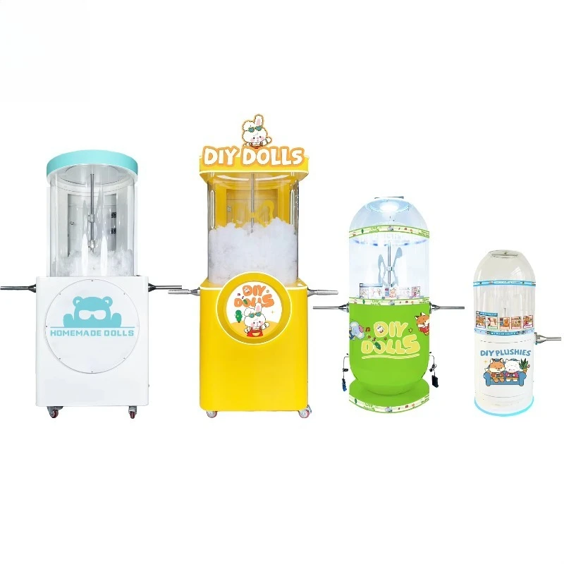 FL wholesale Semi Automatic Easy Moving 2 Nozzles Teddy Bear Stuffing Machine Plush Toy Filling Machine Customized
