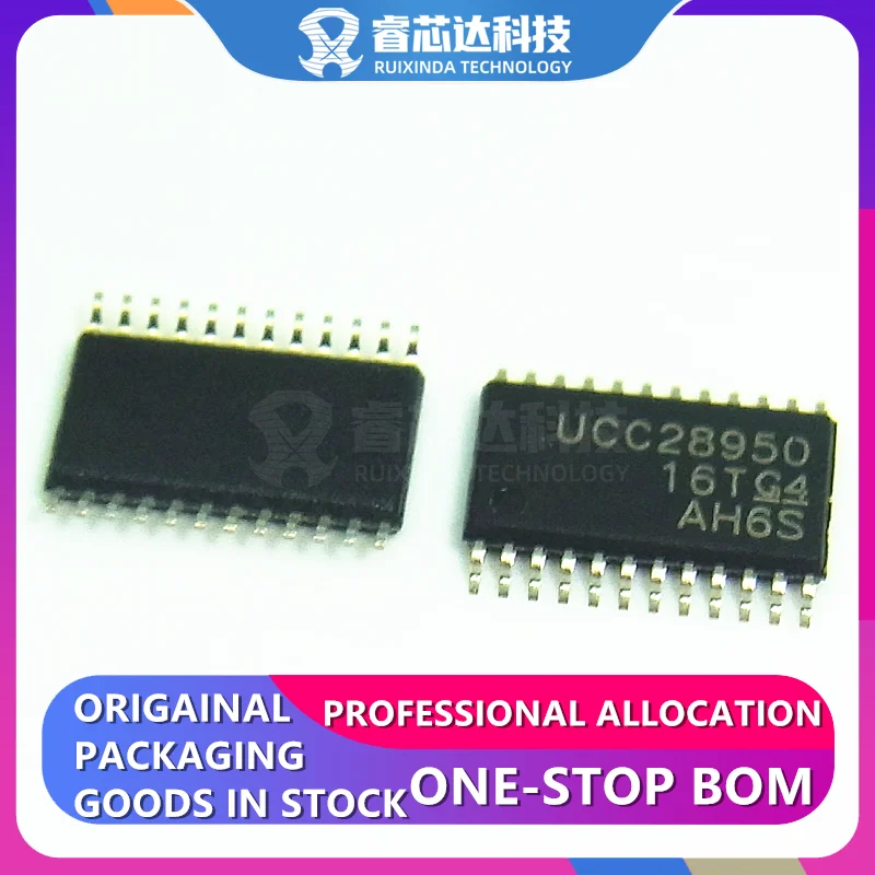 UCC28950PWR UCC28950 TSSOP-24 UCC28950PW Full-Bridge Regulator Positive Output Step-Up/Step-Down DC-DC Controller IC 24-TSSOP