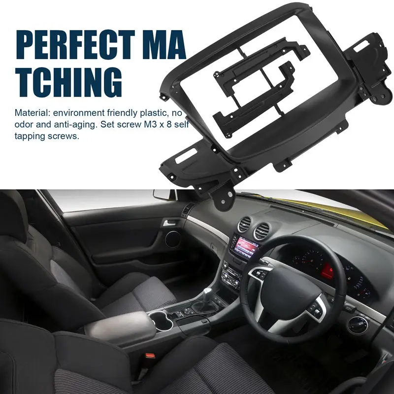 Car Frame Fascia Adapter Canbus Box Decoder Android Radio Dash Fitting Panel Kit For Holden Wagon