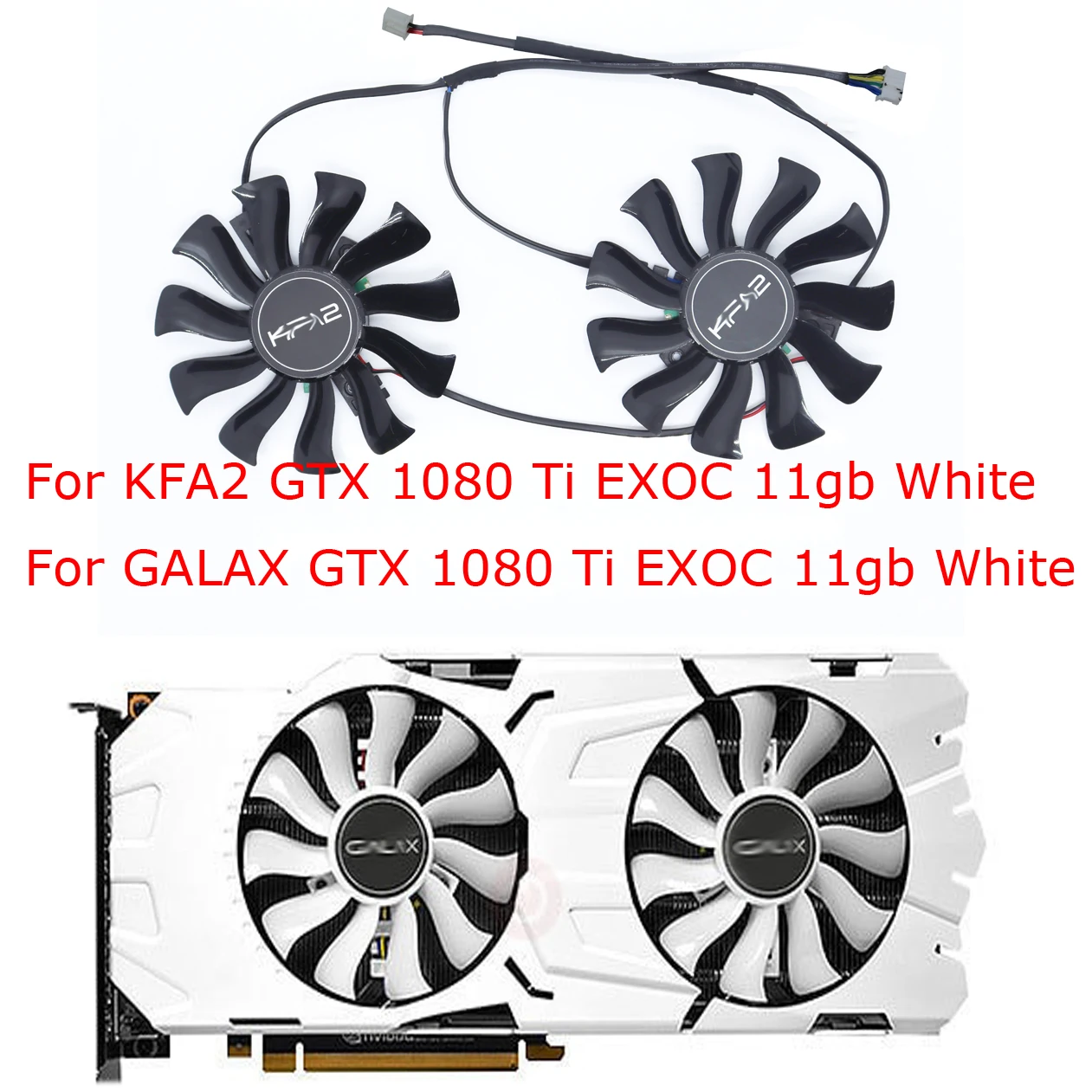 Video Cards Fan,VGA Graphics Cooler,For KFA2 Kuroutoshikou GTX