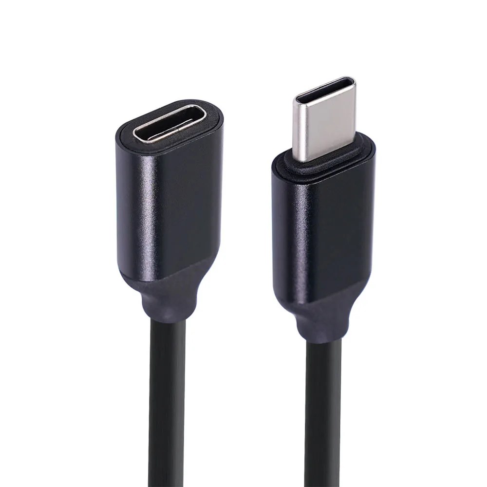 USB C Data Cables 60W Type-c Extension Cord Type-c Male To Female 3A Extension Cable Gold-plated Extensor Charger Wire Connector