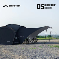 ShineTrip Outdoor Camping Tent Shade Tent Ball Tent Dome Rainproof Sunproof Self Driving Waterproof Coated Silver Canopy