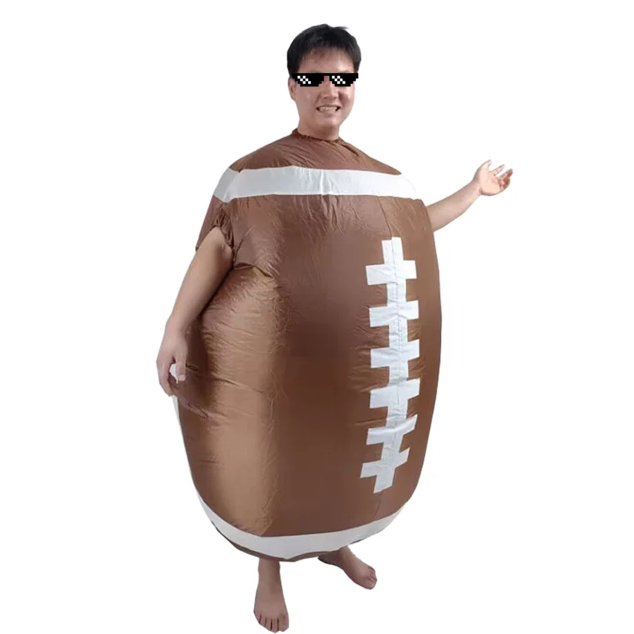 Football Inflatable Costume Halloween Christmas Carnival Holiday Party Stage Performance Annual Party Adult Cosplay Funny Props