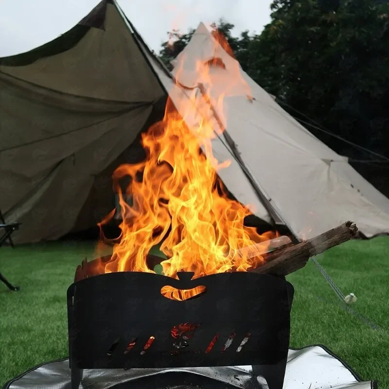 Incinerator Cross-border new barbecue grill Outdoor camping courtyard essential bonfire stove Portable