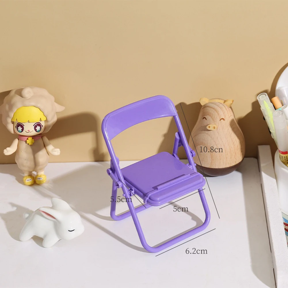 Support de téléphone réglable pour mini chaise, support de téléphone de bureau mignon, support de tablette Kawaii, support de bureau coréen